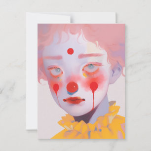 Der Clown Postkarte