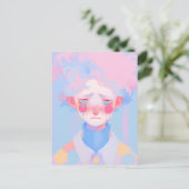 Der Clown Postkarte (Stehend Vorderseite)