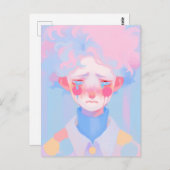 Der Clown Postkarte (Vorne/Hinten)