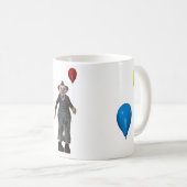 Der Clown und sein Ballon Kaffeetasse (VorderseiteRechts)