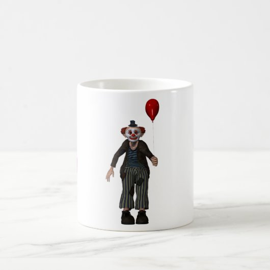 Der Clown und sein Ballon Kaffeetasse (Mittel)