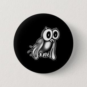 Der Clown X Owl Ghost X Vintager Cartoon Button