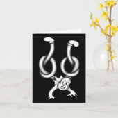 Der Clowngeister hat sich verdreht Karte (Gelbe Blume)