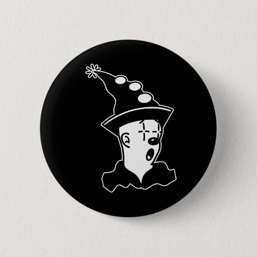 Der Clowngeister überraschte Button (Vorderseite)
