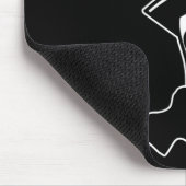 Der Clowngeister überraschte Mousepad (Ecke)
