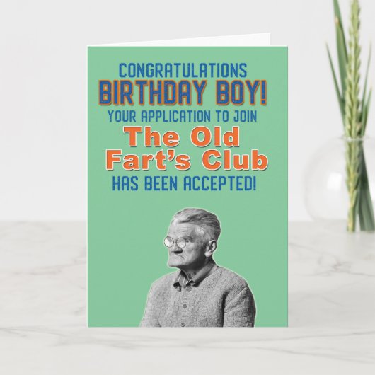 Der Club der alten Furz Karte (Vorderseite)