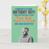 Der Club der alten Furz Karte (Gelbe Blume)