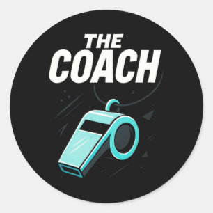 Der Coach - Sport Leadership Motivation Sport Runder Aufkleber