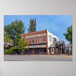 Der Coalter Block von 1907, Lander, Wyoming Poster
