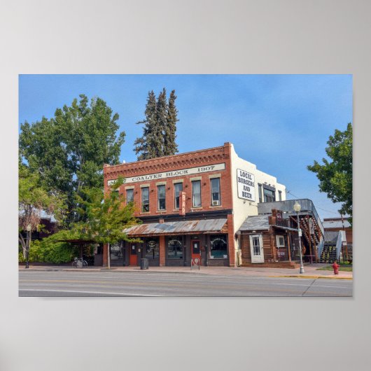 Der Coalter Block von 1907, Lander, Wyoming Poster (Vorne)