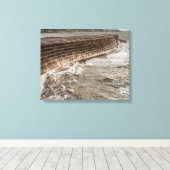 Der Cobb-Damm in Lyme Regis Leinwanddruck (Insitu (Holzboden))