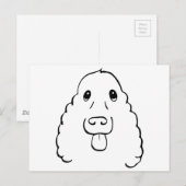 Der Cocker Spaniel Postkarte (Vorne/Hinten)