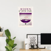 Der Cocktail der Luftfahrt: Violette Freude Poster (Heimbüro)