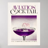 Der Cocktail der Luftfahrt: Violette Freude Poster (Vorne)
