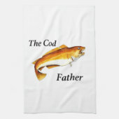 Der Cod-Vater ideale Angler. Geschirrtuch (Vertikal)