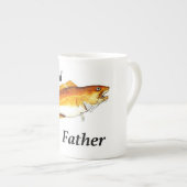 Der Cod-Vater ideale Angler. Porzellantasse (Vorderseite Rechts)