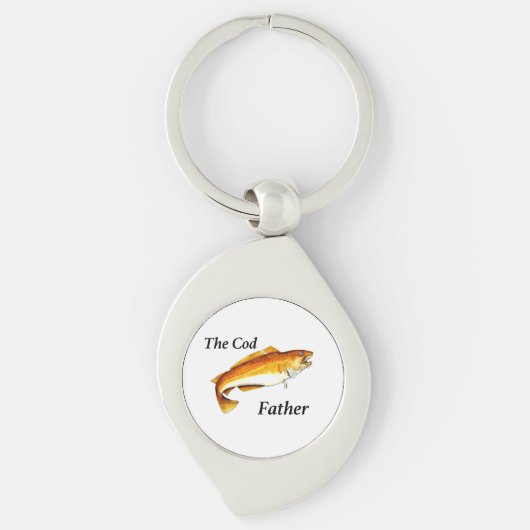 Der Cod-Vater ideale Angler. Schlüsselanhänger (Vorderseite)