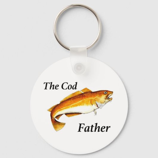 Der Cod-Vater ideale Angler. Schlüsselanhänger (Vorderseite)