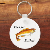 Der Cod-Vater ideale Angler. Schlüsselanhänger (Vorderseite)
