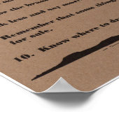 Der Code des Westplakats Poster (Ecke)