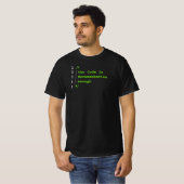 Der Code ist die Dokumentation genug lustiger Prog T-Shirt (Vorne ganz)