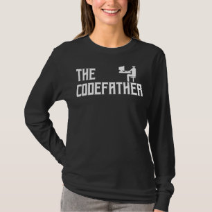 Der Codefather Coding Coder Developer Computer Ner T-Shirt