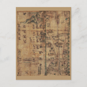 Der Codex Quetzalecatzin (1593) Postkarte