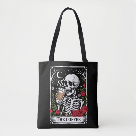 Der Coffee Witchy Vibes-Totebeutel – Magisches Got Tasche (Vorderseite)