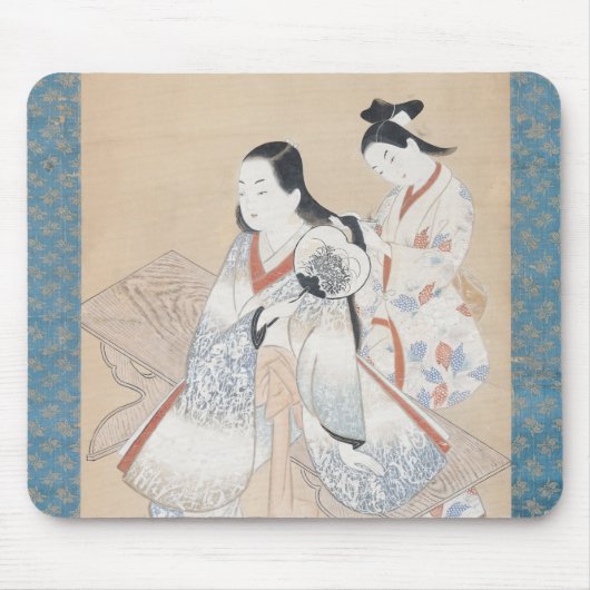 Der Coiffure der Kurtisane, c.1700-14 Mousepad (Vorne)