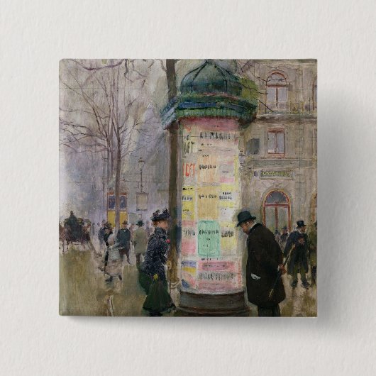 Der Colonne Morris, c.1885 Button (Vorderseite)