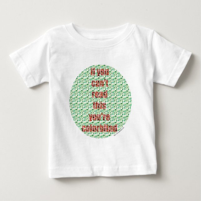 Der Colorblind-Test Baby T-shirt (Vorderseite)