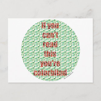 Der Colorblind-Test Postkarte
