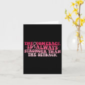 Der Comeck ist immer stärker als der Setck Pink Karte (Gelbe Blume)