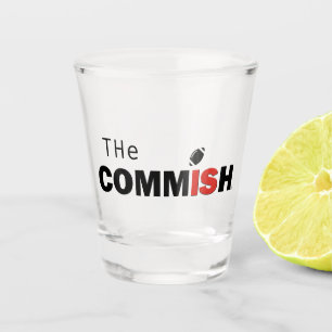 Der Commish Fantasy Football Schnapsglas