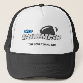 Der Commissions-Trucker hat einen benutzerdefinier Truckerkappe