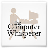 Der Computer flüstert Fotodruck (Vorne)