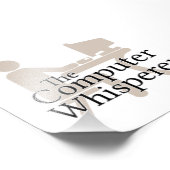 Der Computer flüstert Fotodruck (Ecke)