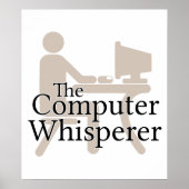 Der Computer flüstert Poster (Vorne)