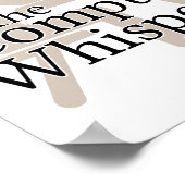 Der Computer flüstert Poster (Ecke)