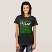 Der Computer-Programmierer hat einen falschen Schl T-Shirt (Vorne ganz)