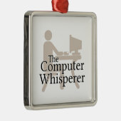 Der ComputerWhisperer Silbernes Ornament (Rechts)