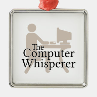 Der ComputerWhisperer Silbernes Ornament