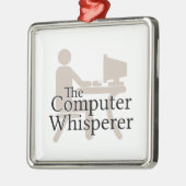 Der ComputerWhisperer Silbernes Ornament (Links)