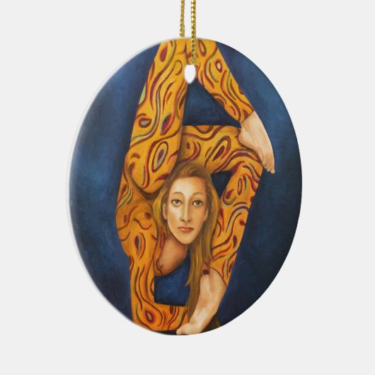 Der Contortionist 2 Keramik Ornament (Rechts)