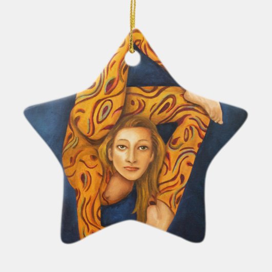 Der Contortionist 2 Keramik Ornament (Vorne)