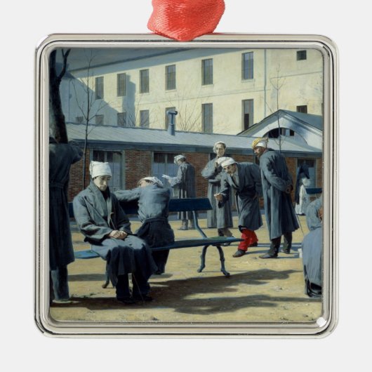 Der Convalescents, 1861 Silbernes Ornament (Vorne)
