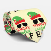 Der coole Elf des Weihnachtsmannes Krawatte (Gerollt)