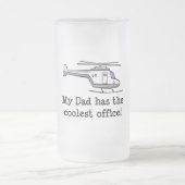 Der coole Hubschrauber meines Vaters Mattglas Bierglas (Mittel)