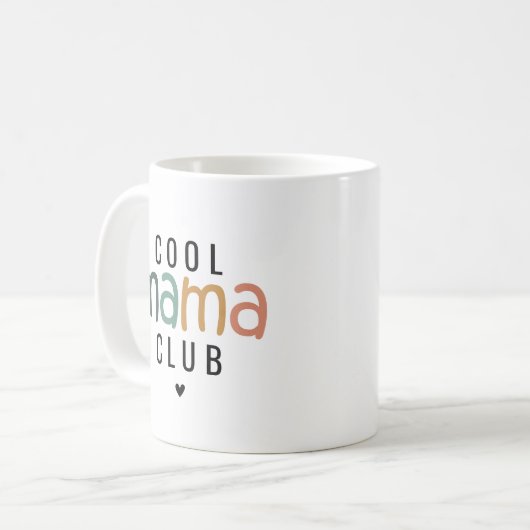 Der Coole Mama Club Kaffeetasse (Vorderseite Links)