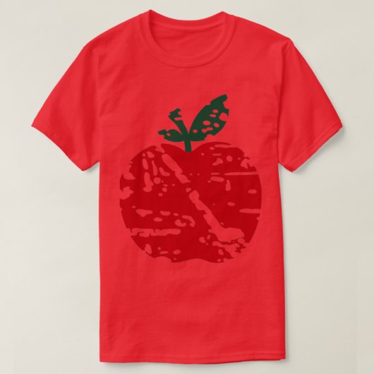 Der Coole rote Apfel T-Shirt (Design vorne)
